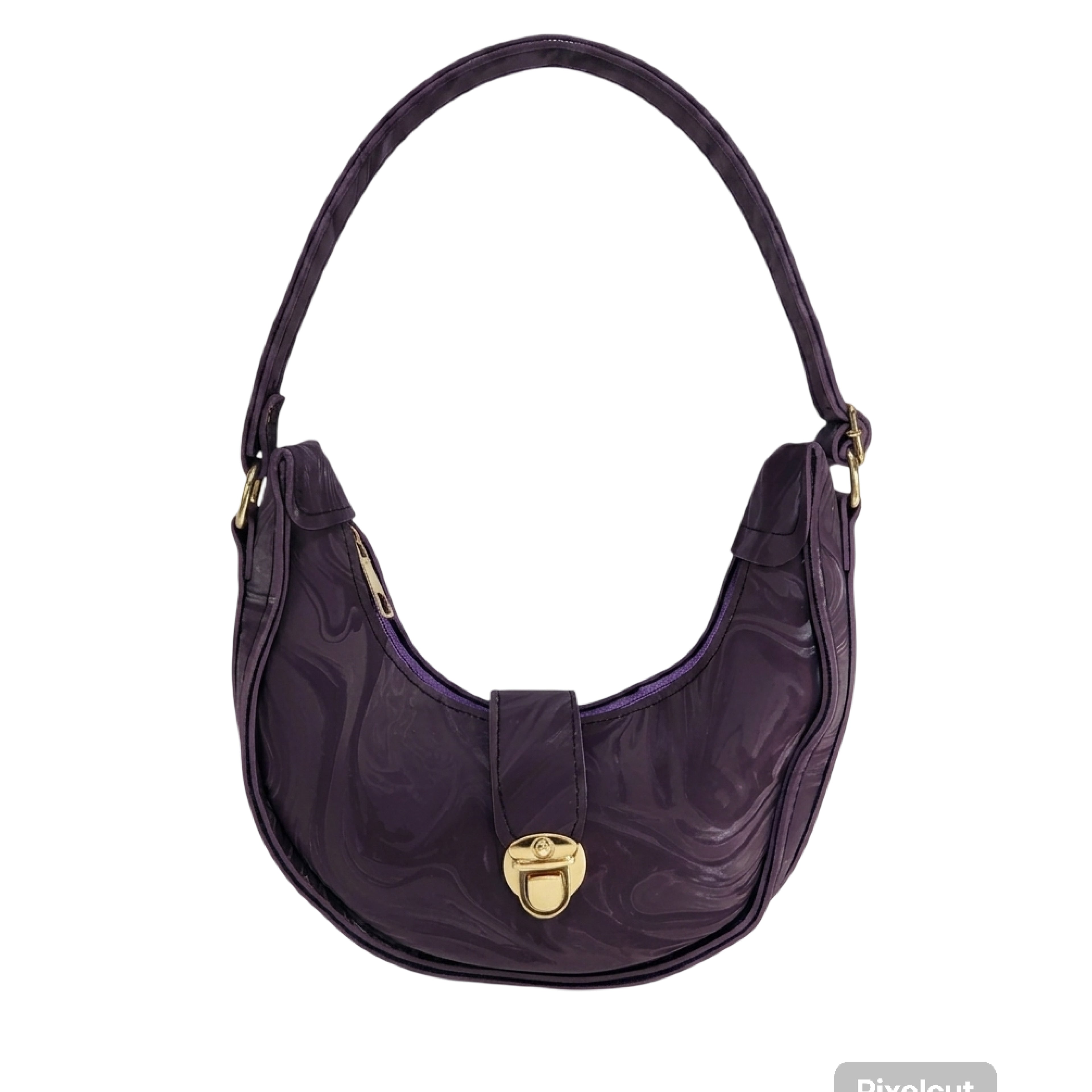 Lock Moon Shoulder Bag