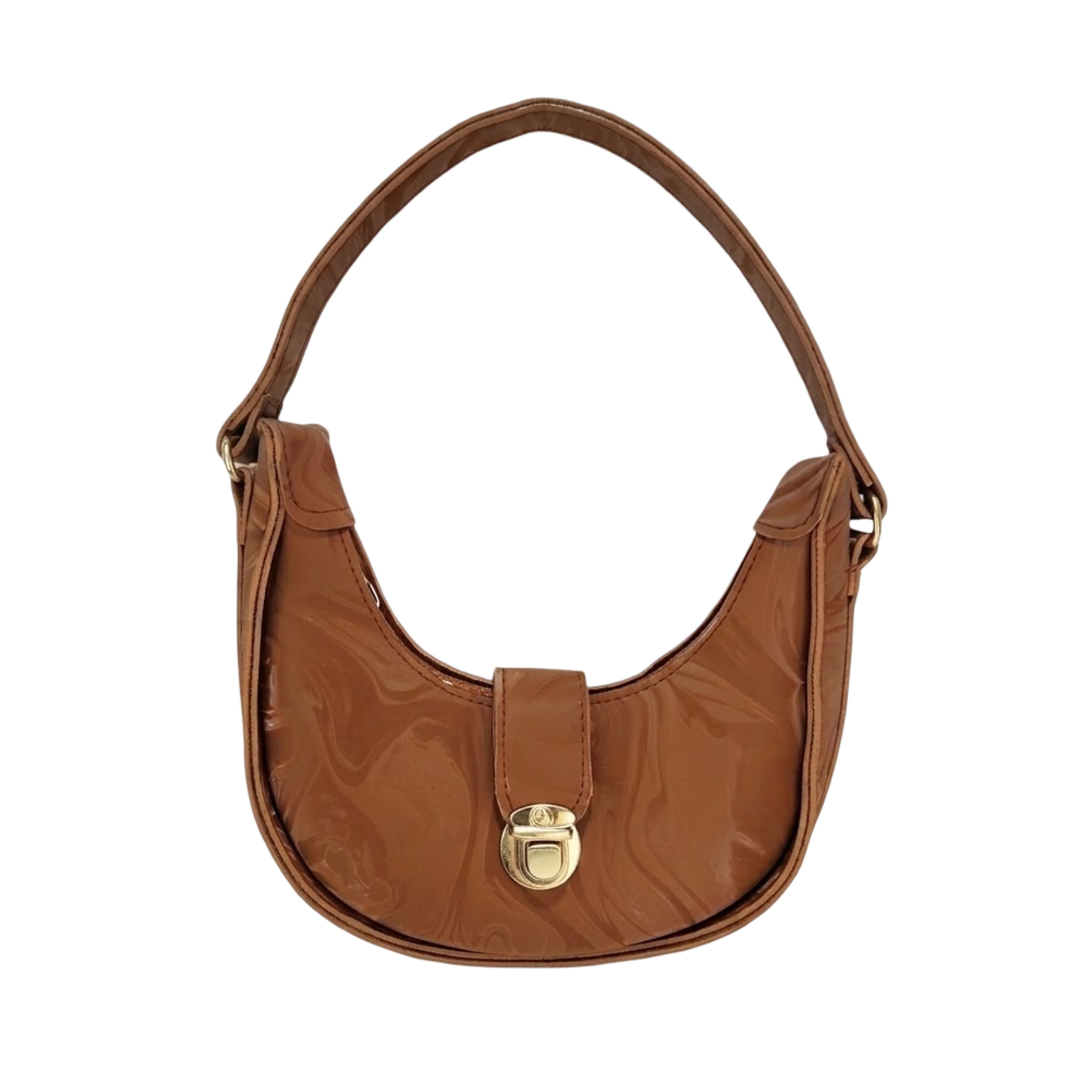Lock Moon Shoulder Bag